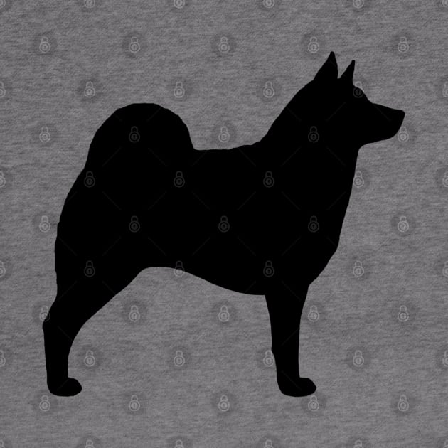 Norwegian Elkhound Silhouette by Coffee Squirrel